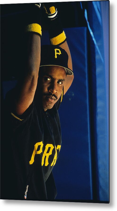 National League Baseball Metal Print featuring the photograph Barry Bonds by Ronald C. Modra/sports Imagery