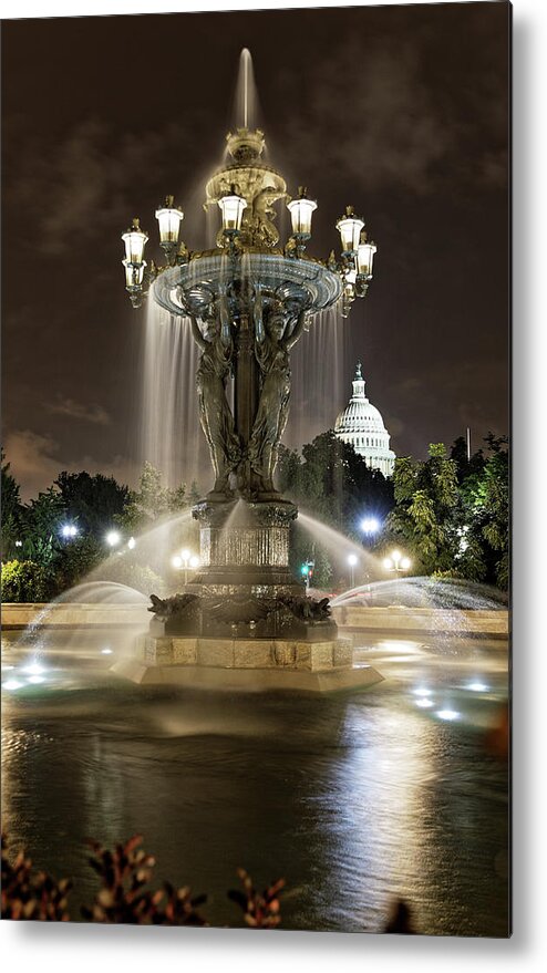 Bartholdi Fountain Metal Print featuring the photograph Bartholdi Fountain 2 by Doolittle Photography and Art