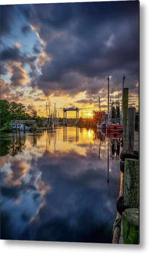 Sunrise Metal Print featuring the photograph Bayou Sunrise, 8/14/20 by Brad Boland