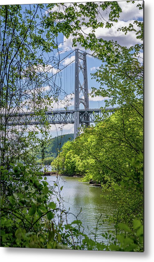 Bear Mountain Bridge Metal Print featuring the photograph Bear Mountain Bridge from Popolopen Creek by Frank Mari