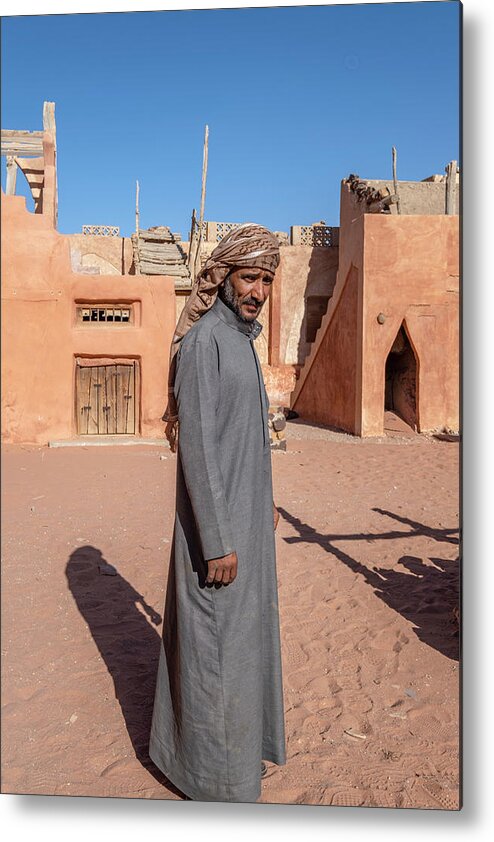 Bedouin Metal Print featuring the photograph Bedouin in Wadi Rum, Jordan by Dubi Roman