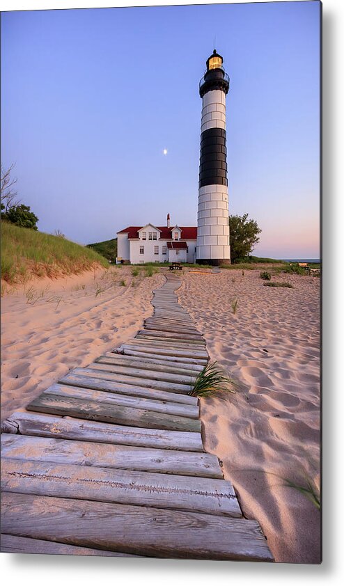 3scape Photos Metal Print featuring the photograph Big Sable Point Lighthouse by Adam Romanowicz