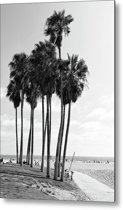 Santa Monica Metal Print featuring the photograph Black California Series - Venice Beach Alley by Philippe HUGONNARD