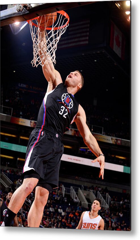 Blake Griffin Metal Print featuring the photograph Blake Griffin by Barry Gossage
