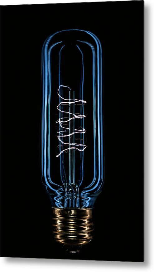 Light Metal Print featuring the photograph Blue Light Special by Gary Geddes