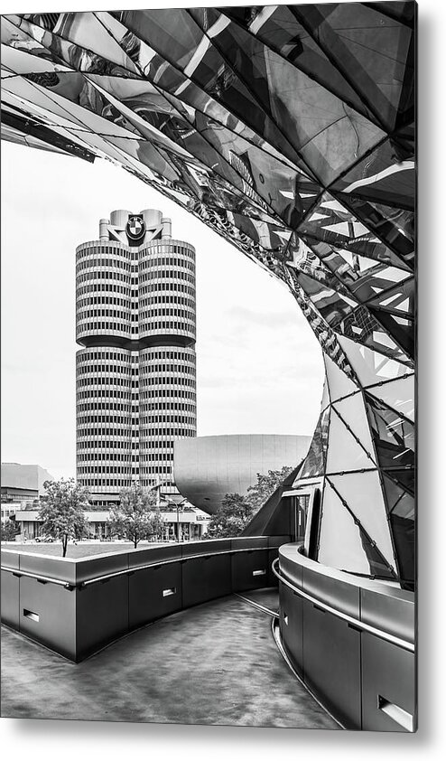 Bmw Metal Print featuring the photograph BMW Headquarters by Elvira Peretsman