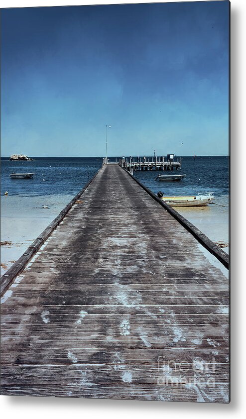 Boardwalk Metal Print featuring the photograph Boardwalk, Leeman, Western Australia by Elaine Teague