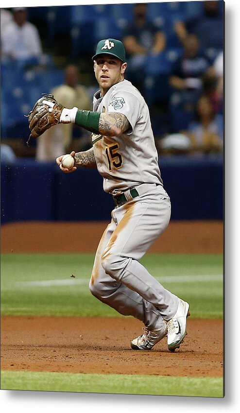 People Metal Print featuring the photograph Bobby Wilson and Brett Lawrie by Brian Blanco
