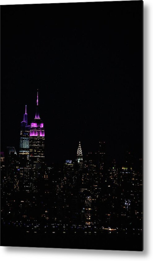 Breast Cancer Awareness Month Metal Print featuring the photograph Breast Cancer Awareness Month by Alina Oswald