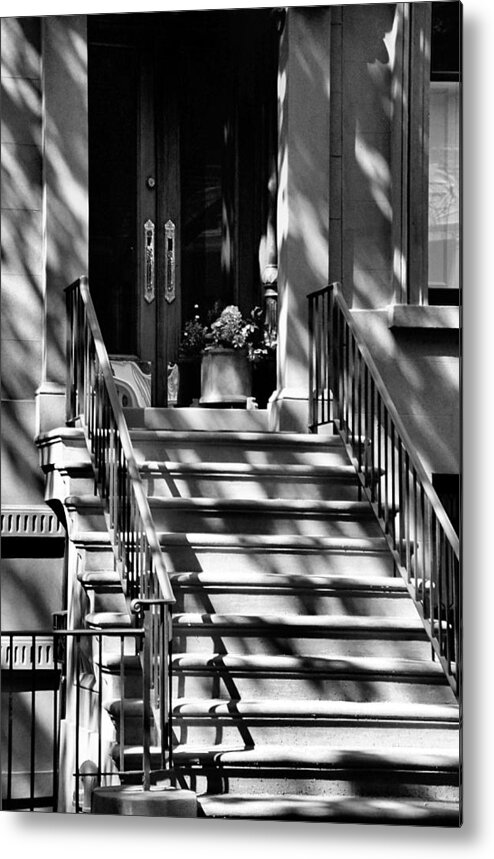 Brownstone Metal Print featuring the photograph Brooklyn Heights Summer No.4 by Steve Ember