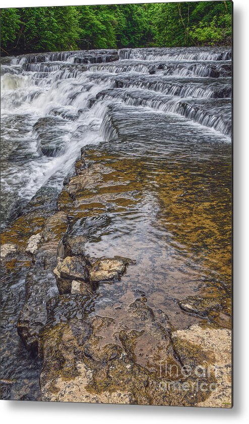 Burgess Falls State Park Metal Print featuring the photograph Burgess Falls 1 by Phil Perkins