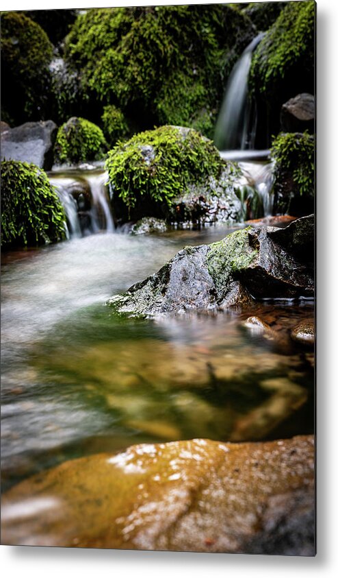 Water Metal Print featuring the photograph Calm water by Gavin Lewis