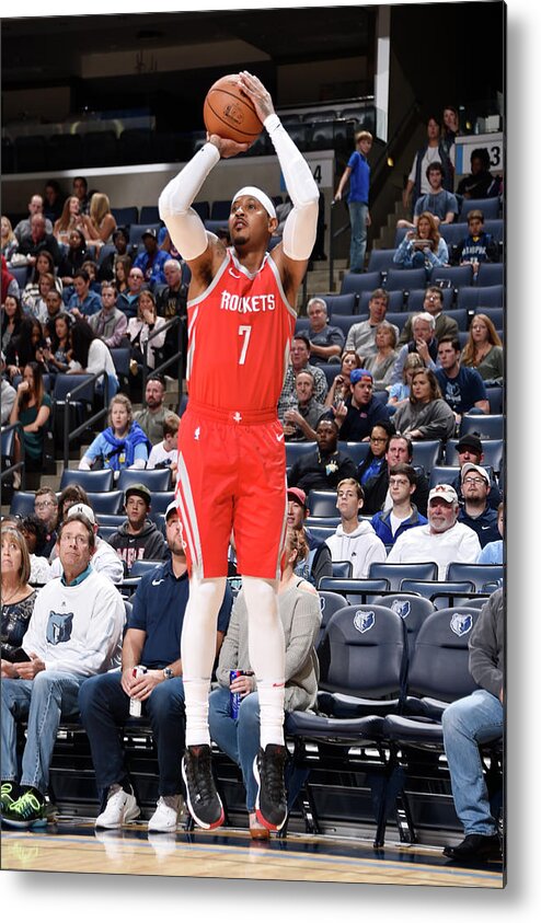 Nba Pro Basketball Metal Print featuring the photograph Carmelo Anthony by Bill Baptist