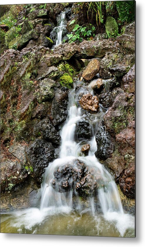 Waterfall Metal Print featuring the photograph Cascating Waterfalls by Gary Slawsky