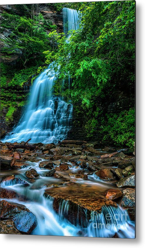 Cathedral Falls Metal Print featuring the photograph Cathedral Falls in Morning Shade by Thomas R Fletcher