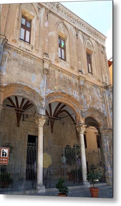 Arch Metal Print featuring the photograph Chiesa di Santa Maria la Nova ,Palermo, Sicily, Italy by ©Daniela White Images