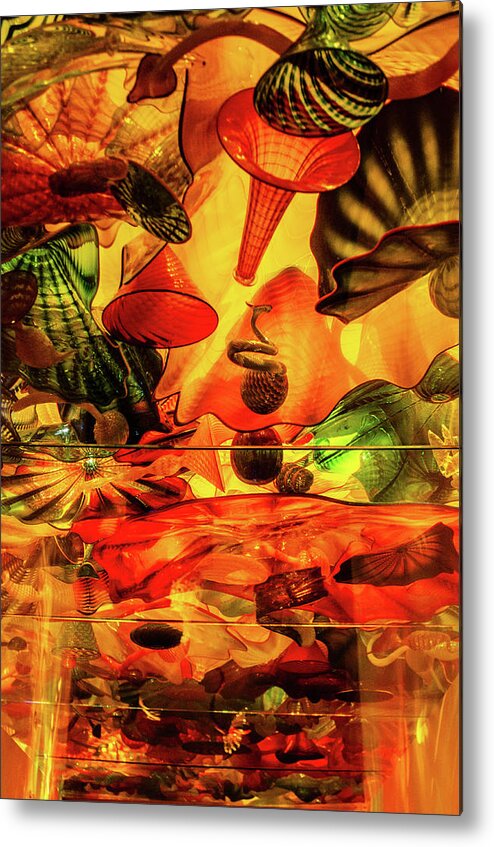 Blownglass Metal Print featuring the photograph Chihuly Glass No.5 by Vicky Edgerly