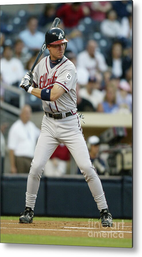 California Metal Print featuring the photograph Chipper Jones by Streeter Lecka