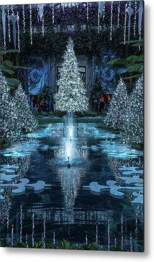 Winter Metal Print featuring the photograph Christmas Icy Magic by Kristia Adams