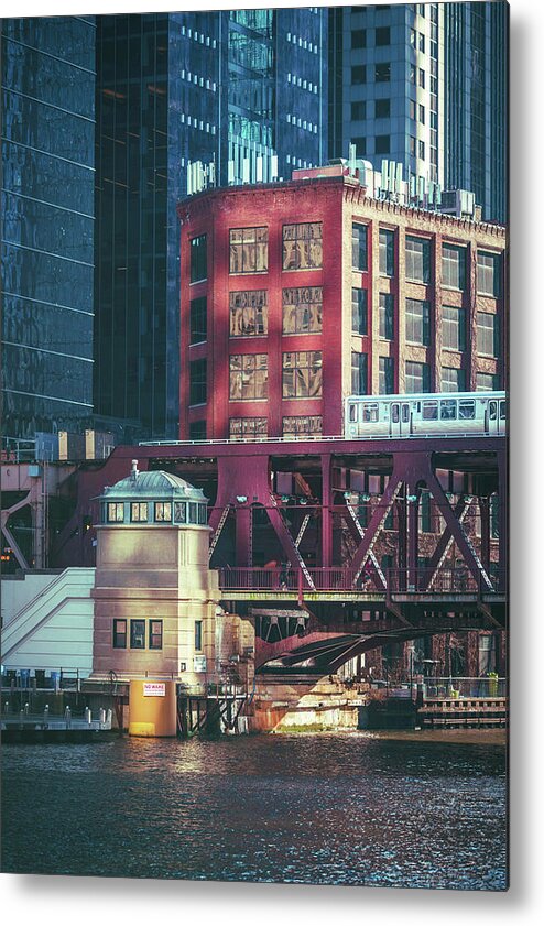 Chicago Metal Print featuring the photograph City Snapshot by Nisah Cheatham