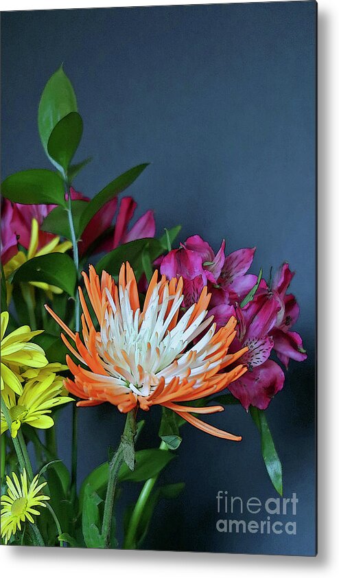 Flowers Metal Print featuring the photograph Colorful Bouquet by Ann Horn