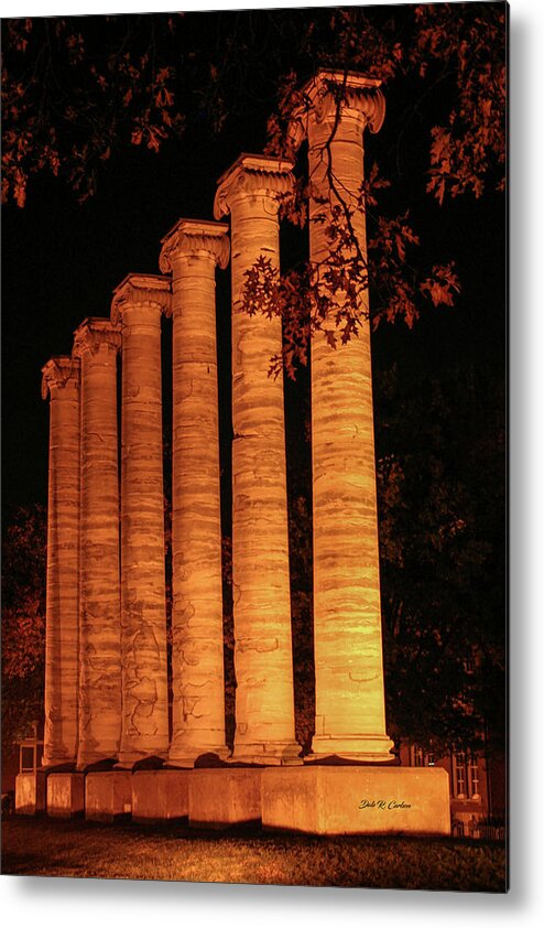 Columns Metal Print featuring the photograph Columns Aflame by Dale R Carlson