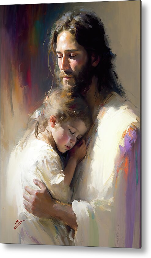 Comfort The Children Metal Print featuring the painting Comfort the Children by Greg Collins