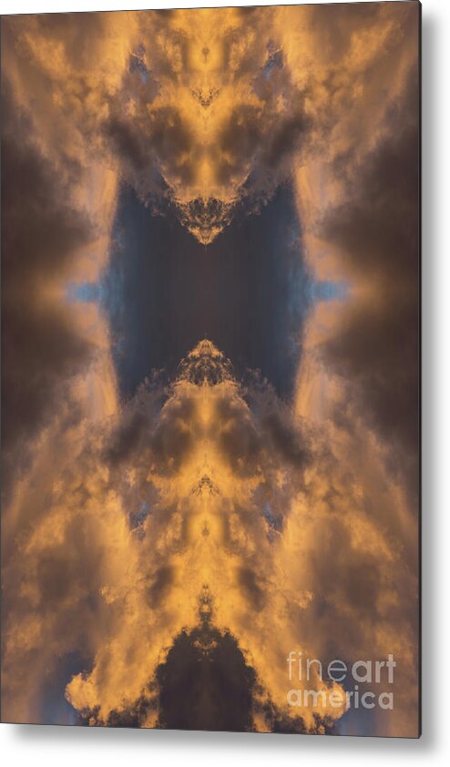 Clouds Metal Print featuring the digital art Convergence of air and light by Adriana Mueller