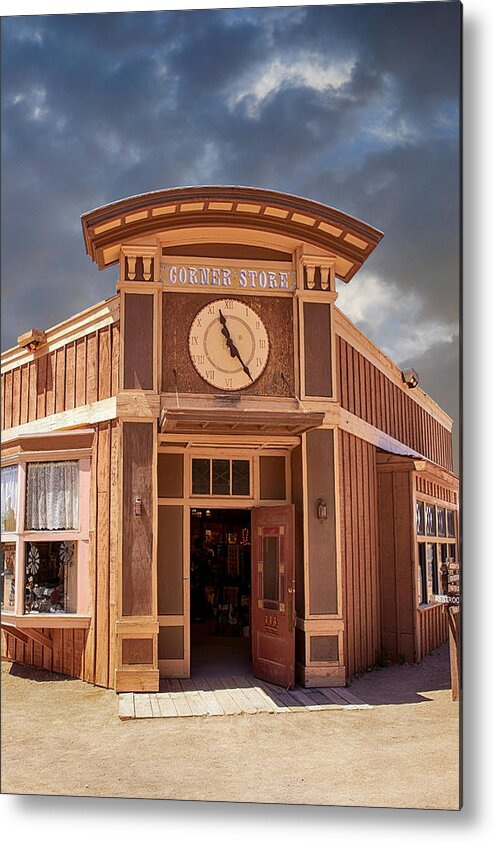 Corner Metal Print featuring the photograph Corner Store Old Tucson by Chris Smith