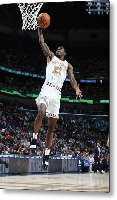 Smoothie King Center Metal Print featuring the photograph Damyean Dotson by Layne Murdoch Jr.