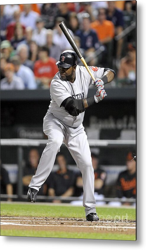 American League Baseball Metal Print featuring the photograph David Ortiz by G Fiume