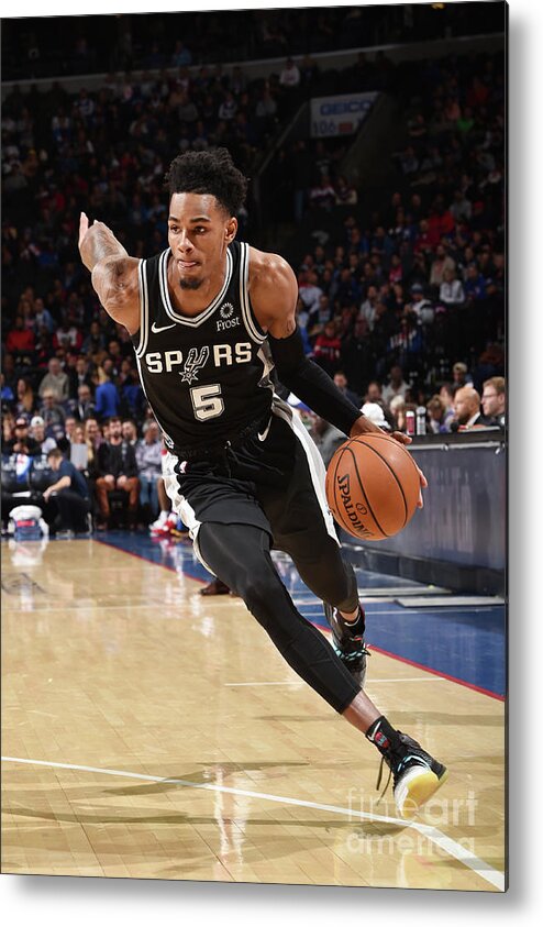 Dejounte Murray Metal Print featuring the photograph Dejounte Murray by David Dow
