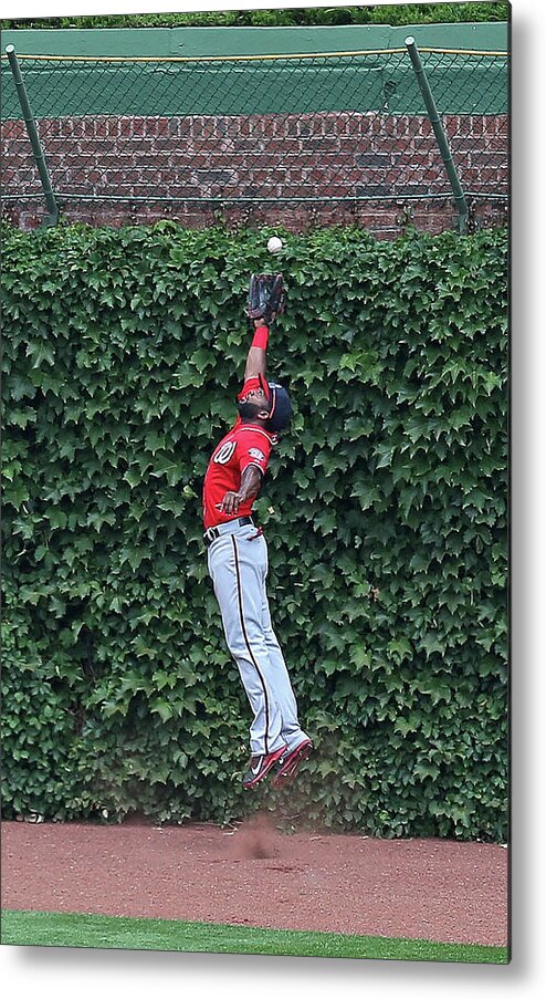 Ball Metal Print featuring the photograph Denard Span and Justin Ruggiano by Jonathan Daniel