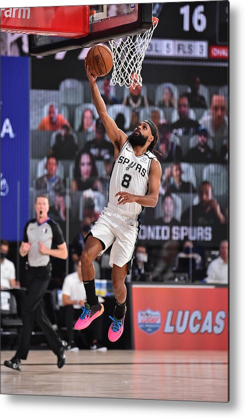 Patty Mills Metal Print featuring the photograph Denver Nuggets v San Antonio Spurs by David Dow