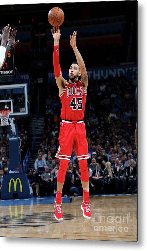 Nba Pro Basketball Metal Print featuring the photograph Denzel Valentine by Layne Murdoch