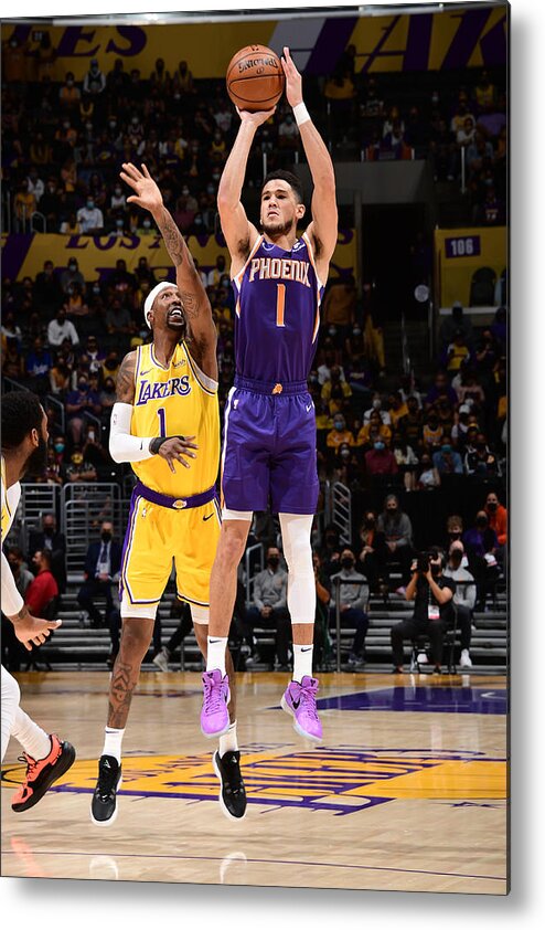 Devin Booker Metal Print featuring the photograph Devin Booker by Adam Pantozzi