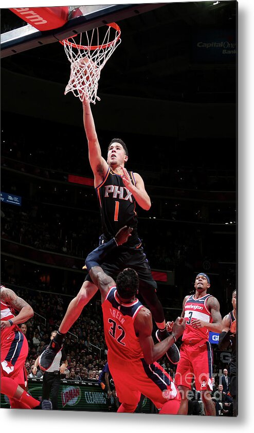 Nba Pro Basketball Metal Print featuring the photograph Devin Booker by Ned Dishman