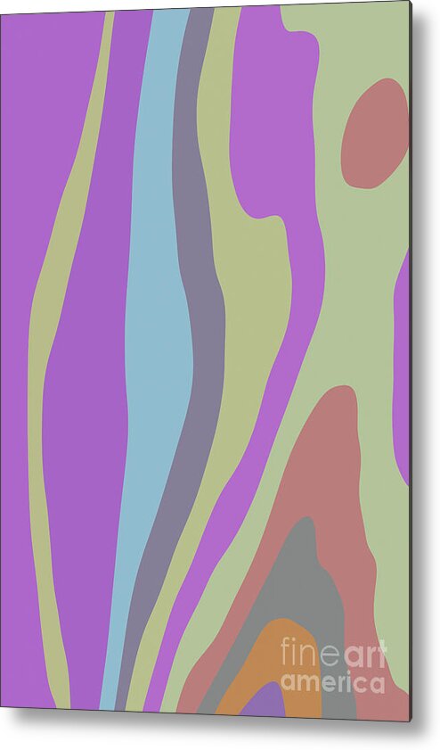 Clayton Metal Print featuring the digital art Distorted Colours by Clayton Bastiani