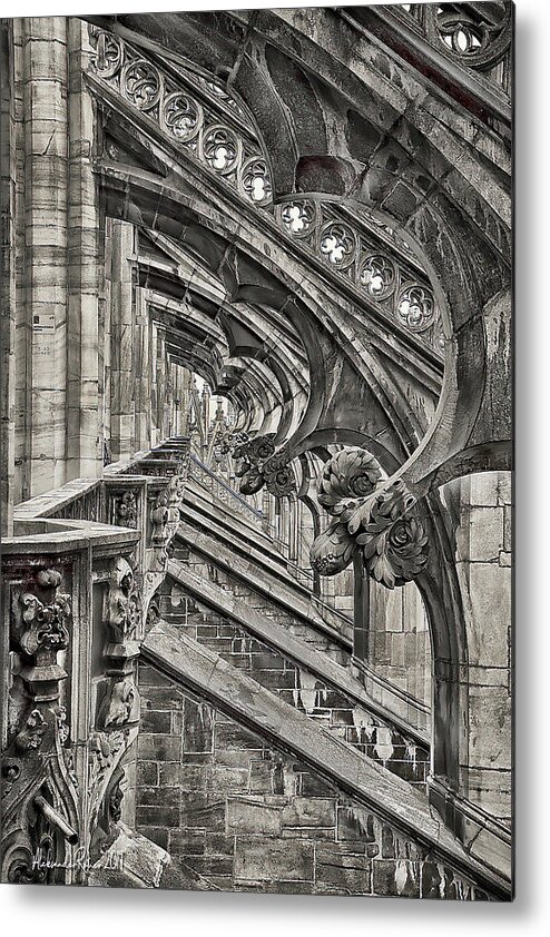 Duomo In Milan Metal Print featuring the photograph Duomo di Milano by Aleksander Rotner