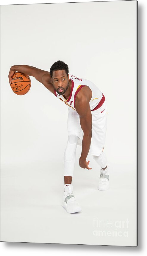 Media Day Metal Print featuring the photograph Dwyane Wade by Michael J. Lebrecht Ii