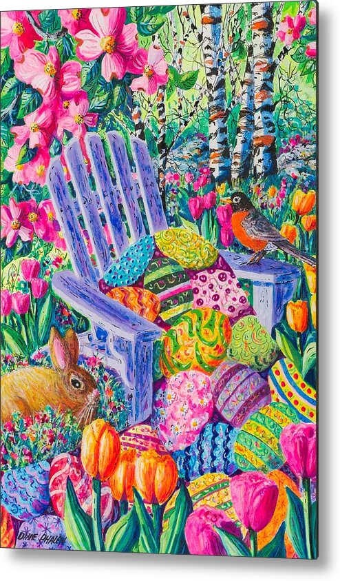 Easter Metal Print featuring the painting Easter Parade by Diane Phalen