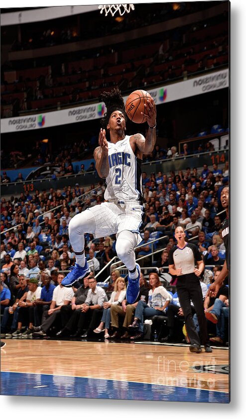 Nba Pro Basketball Metal Print featuring the photograph Elfrid Payton by Gary Bassing