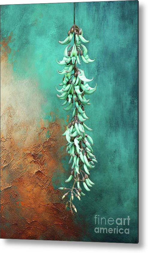 Strongylodon Macrobotrys Metal Print featuring the photograph Emerald Vine by Eva Lechner