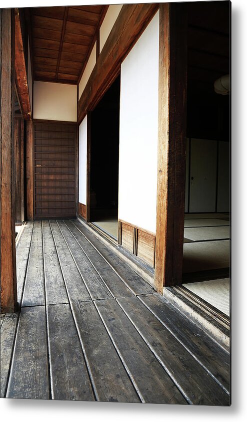 Entrance Of An Old Private House Metal Print featuring the photograph Entrance of old private house by Kaoru Shimada