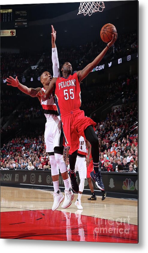 Nba Pro Basketball Metal Print featuring the photograph E'twaun Moore by Sam Forencich
