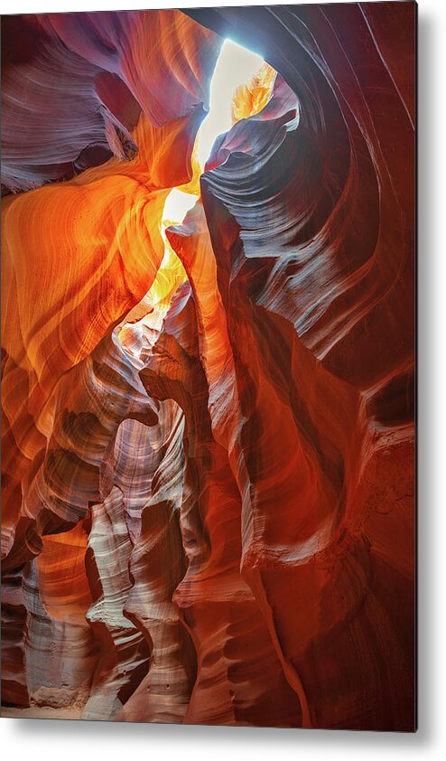 Antelope Canyon Metal Print featuring the photograph February 2023 Stairway to Heaven by Alain Zarinelli