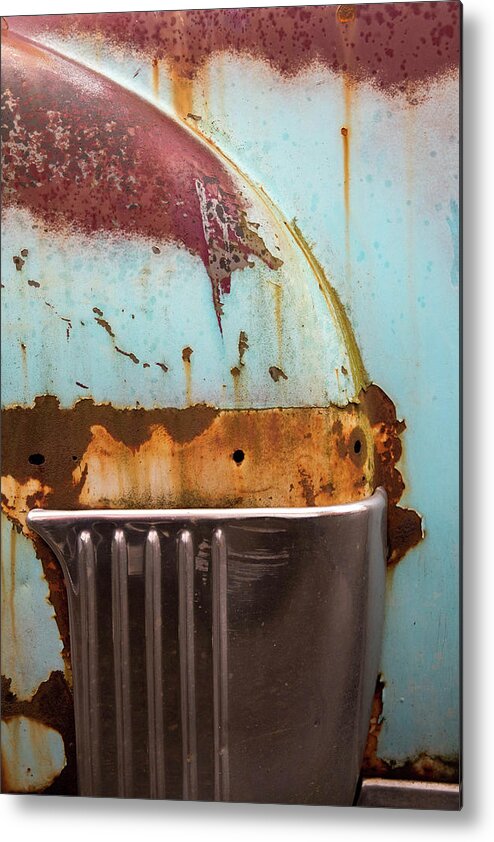 Abstract Metal Print featuring the photograph Fender Abstract by Jani Freimann
