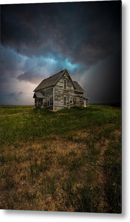 Storm Metal Print featuring the photograph Finger Painting Of The Insane by Aaron J Groen
