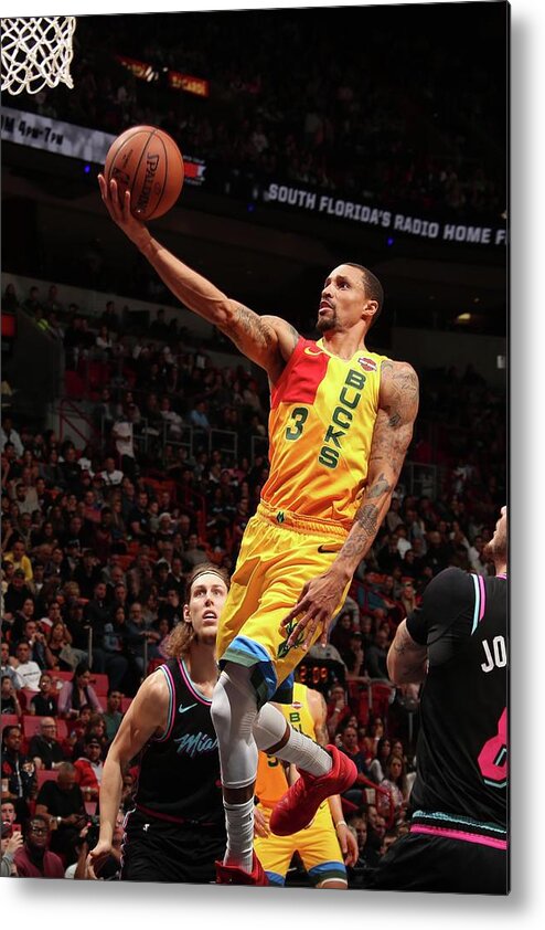 Nba Pro Basketball Metal Print featuring the photograph George Hill by Issac Baldizon