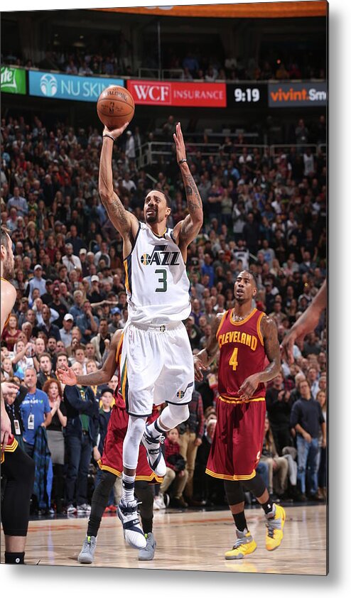 Nba Pro Basketball Metal Print featuring the photograph George Hill by Nba Photos